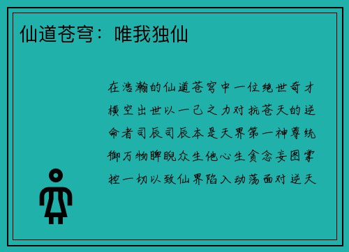 仙道苍穹：唯我独仙